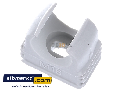 Top rear view OBO Bettermann 2955 M16 Tube clamp 16mm
