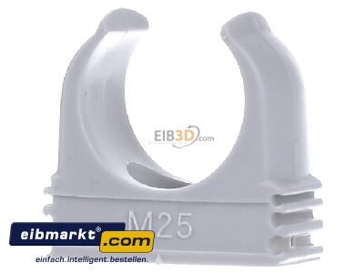 Back view OBO Bettermann 2955 M25 Tube clamp 25mm
