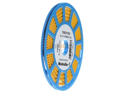 Ansicht links Weidm�ller CLI C1-3GE/SW 1 CD Leitermarkierer Zahl 1 gelb1,5-4 