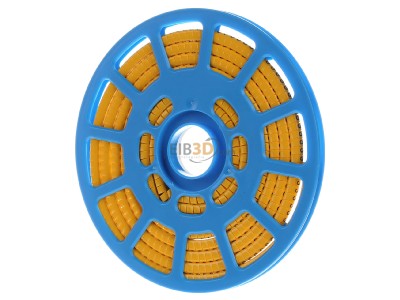 Ansicht hinten Weidm�ller CLI C1-3GE/SW 3 CD Leitermarkierer Zahl 3 gelb1,5-4 