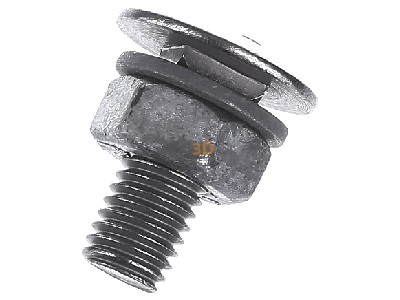 Top rear view OBO FRS 10X25 F 8.8 Carriage bolt M10x25mm 
