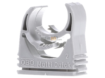 Front view OBO Bettermann Vertr M-Quick 18-22LGR Tube clamp 18,5...22,5mm 
