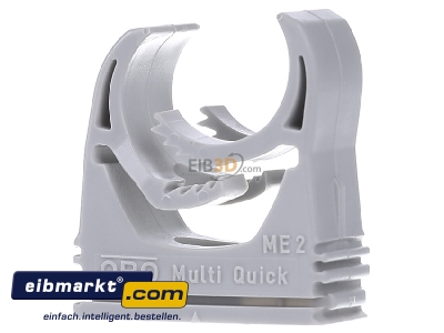 Front view OBO Bettermann M-Quick M25 LGR Tube clamp 20...25mm

