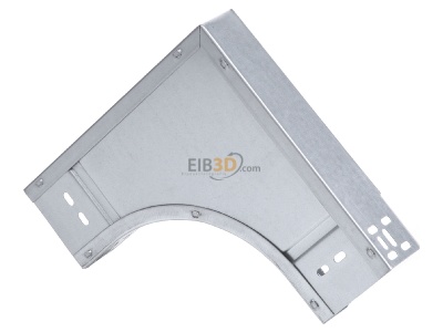 Top rear view Niedax RES 60.100 Bend for cable tray (solid wall) 
