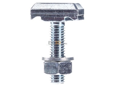 Front view Niedax HK 510/40 Strut-nut with T-bolt M10x40mm 
