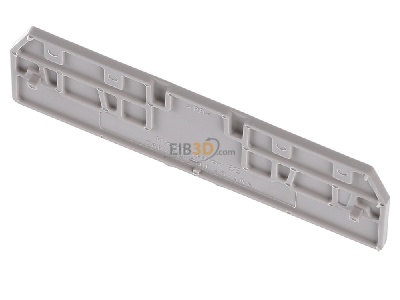 View up front Weidmller ZAP/TW ZDU1.5/4AN End/partition plate for terminal block 
