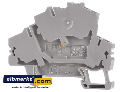 Back view Weidmller ZDK 2.5-2 Feed-through terminal block 5,1mm 24A - 
