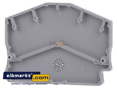 Back view Phoenix Contact 3031762 End/partition plate for terminal block
