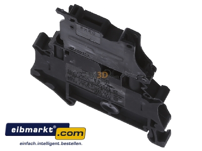 Top rear view Phoenix Contact UT 4-HESI (5X20) G-fuse 5x20 mm terminal block 6,3A 6,2mm
