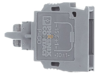 View on the right Phoenix P-CO Component plug terminal block 
