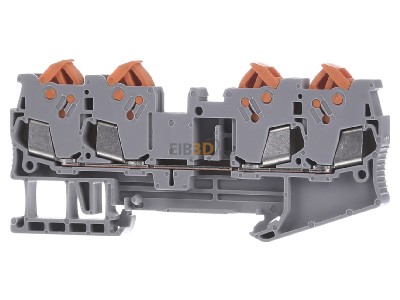 Front view Phoenix QTC 1,5-QUATTRO Feed-through terminal block 5,2mm 17,5A 
