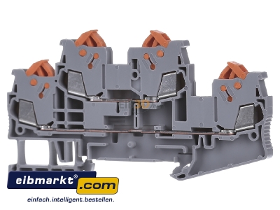 Front view Phoenix Contact QTTCB 1,5 Feed-through terminal block 5,2mm 17,5A
