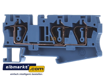 Frontansicht Phoenix Contact ST 6-TWIN BU Reihenklemmblock, blau B=8,2mm 0,5-6qmm 