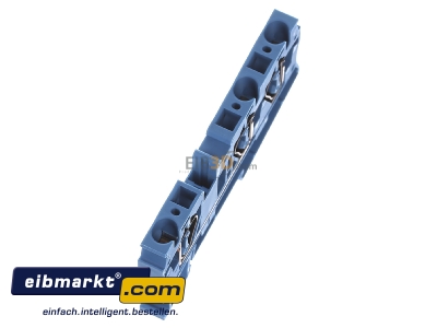 Ansicht oben links Phoenix Contact ST 6-TWIN BU Reihenklemmblock, blau B=8,2mm 0,5-6qmm 