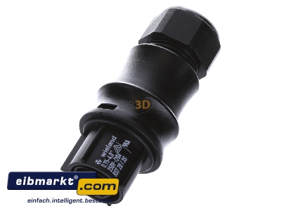 View up front Wieland RST20I3S B1 ZR1V SW Connector plug-in installation 3x4mm
