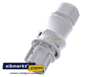 View up front Wieland RST20I3S B1 ZR2V GL Connector plug-in installation 3x4mm²
