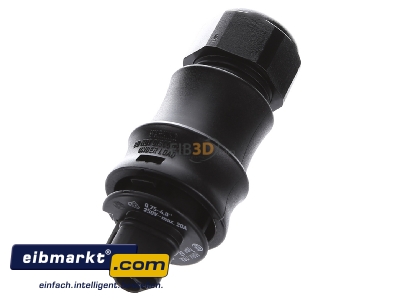 View up front Wieland RST20I3S S1 ZR2V SW Connector plug-in installation 3x4mm²
