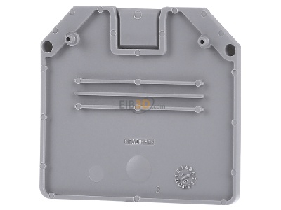 Front view Phoenix Contact D-UT 16 End/partition plate for terminal block 
