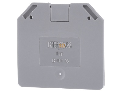 Ansicht hinten Phoenix Contact D-UT 16 Deckel 55,5x2,2x54,8mm gr 