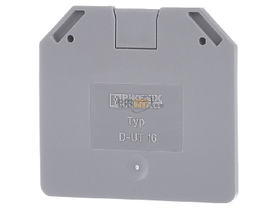 Back view Phoenix Contact D-UT 16 End/partition plate for terminal block 
