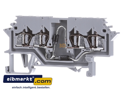 Front view WAGO Kontakttechnik 279-620/281-408 Diode terminal block 
