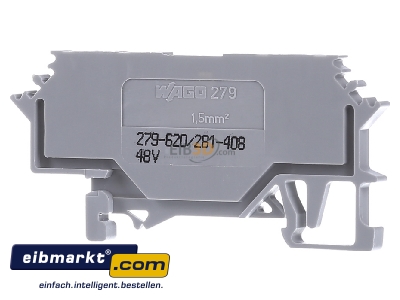 Back view WAGO Kontakttechnik 279-620/281-408 Diode terminal block 
