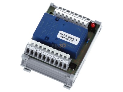 View up front WAGO 288-414 Switching relay AC 24V DC 24V 6A 

