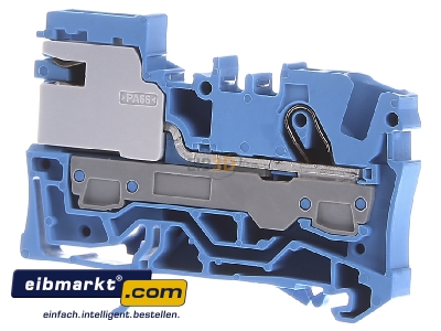 Front view WAGO Kontakttechnik 2006-7114 Neutral disconnect terminal block 7,5mm 
