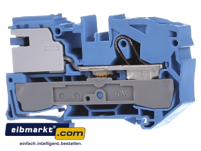 Front view WAGO Kontakttechnik 2016-7114 Neutral disconnect terminal block 12mm - 
