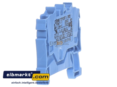 View on the right WAGO Kontakttechnik 2002-1204 Feed-through terminal block 5,2mm 24A - 
