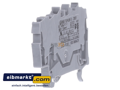 View on the right WAGO Kontakttechnik 2001-1301 Feed-through terminal block 4,2mm 18A - 
