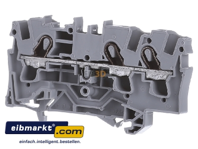 Frontansicht WAGO Kontakttechnik 2004-1301 Durchgangsklemme 3-Leiter, TS 35 