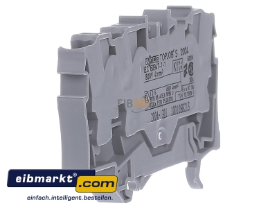 View on the right WAGO Kontakttechnik 2004-1301 Feed-through terminal block 6,2mm 32A - 
