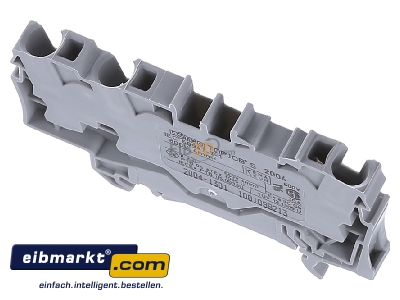 Ansicht oben hinten WAGO Kontakttechnik 2004-1301 Durchgangsklemme 3-Leiter, TS 35 