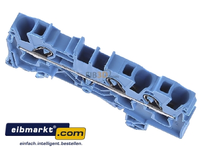 Ansicht oben vorne WAGO Kontakttechnik 2004-1304 Durchgangsklemme 3-Leiter, TS 35 