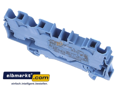 Ansicht oben hinten WAGO Kontakttechnik 2004-1304 Durchgangsklemme 3-Leiter, TS 35 