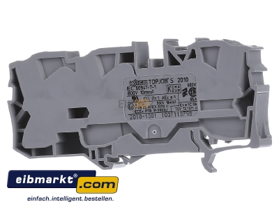 Back view WAGO Kontakttechnik 2010-1301 Feed-through terminal block 10mm 57A - 
