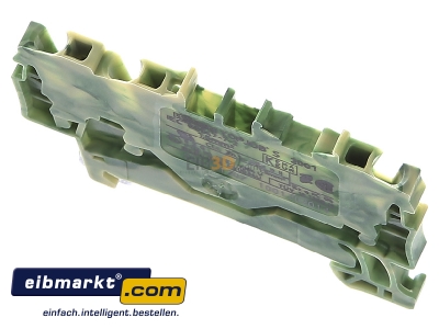 Top rear view WAGO Kontakttechnik 2001-1307 Ground terminal block 1-p 4,2mm 
