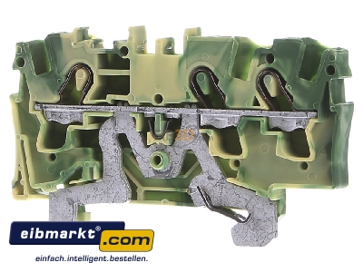 Front view WAGO Kontakttechnik 2004-1307 Ground terminal block 1-p 6,2mm
