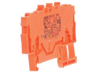 View on the right WAGO 2001-1402 Feed-through terminal block 4,2mm 18A 
