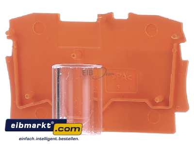 Back view WAGO Kontakttechnik 2002-1292 End/partition plate for terminal block
