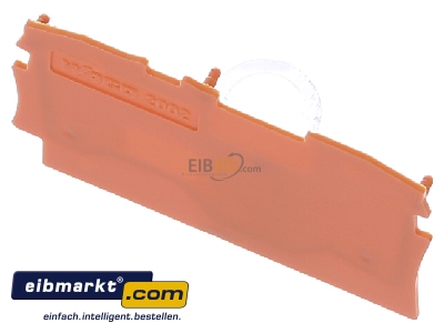 View up front WAGO Kontakttechnik 2002-1292 End/partition plate for terminal block
