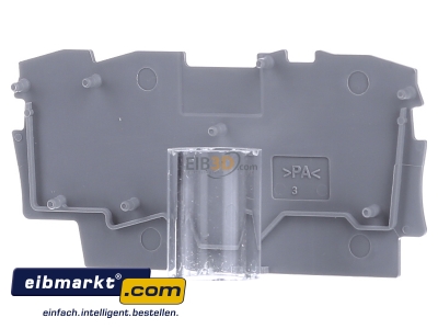 Back view WAGO Kontakttechnik 2002-1391 End/partition plate for terminal block
