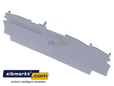 View up front WAGO Kontakttechnik 2002-1391 End/partition plate for terminal block
