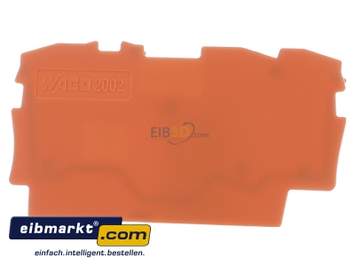 Front view WAGO Kontakttechnik 2002-1392 End/partition plate for terminal block
