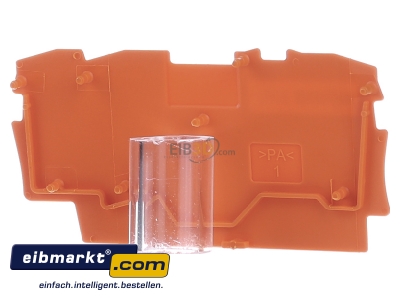 Back view WAGO Kontakttechnik 2002-1392 End/partition plate for terminal block
