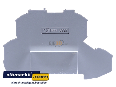 Back view WAGO Kontakttechnik 2002-2291 End/partition plate for terminal block
