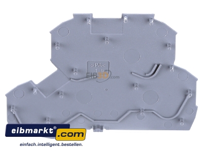 View up front WAGO Kontakttechnik 2002-2291 End/partition plate for terminal block
