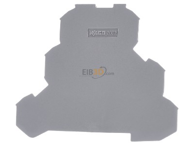 Front view WAGO 2002-3291 End/partition plate for terminal block 
