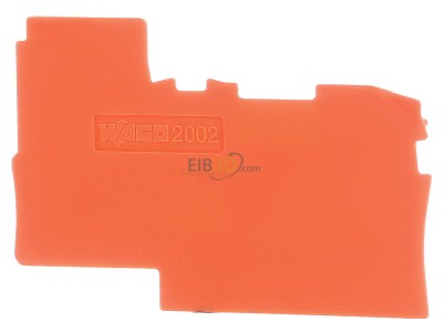 Front view WAGO 2002-7192 End/partition plate for terminal block 
